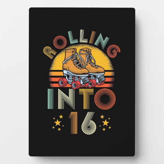 誕生日贈与 |転がが16歳に フォトプラーク (正面)