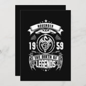 誕生日贈与 | 1959年11月伝説の誕生 サンキューカード (正面/裏面)