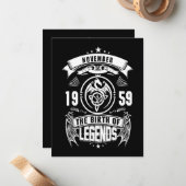 誕生日贈与 | 1959年11月伝説の誕生 ノートカード (正面/裏面インサイチュ)