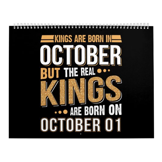 誕生日贈与 | Kings Are 生まれ October Gift カレンダー (カバー)