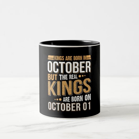 誕生日贈与 | Kings Are 生まれ October Gift ツートーンマグカップ (中央)