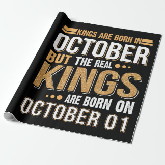 誕生日贈与 | Kings Are 生まれ October Gift ラッピングペーパー