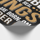 誕生日贈与 | Kings Are 生まれ October Gift ラッピングペーパー (角)