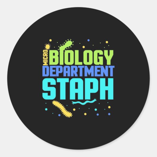誕生日贈与 | Micro Biology Departmentスタフ ラウンドシール (正面)
