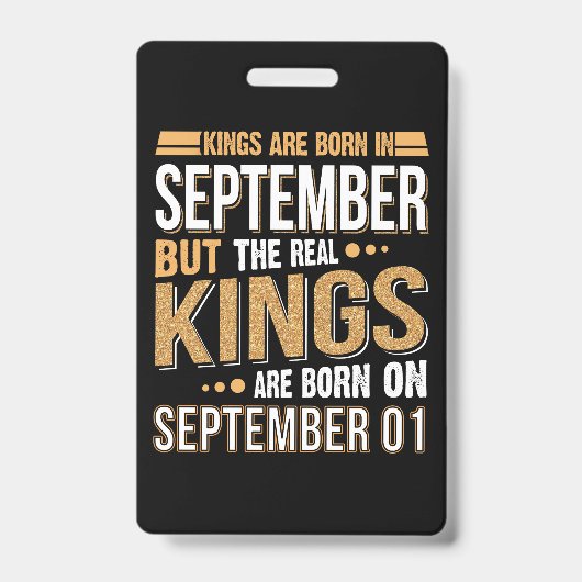 誕生日贈与 | Queen Are 生まれ September Gift バッジ (正面)