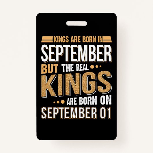 誕生日贈与 | Queen Are 生まれ September Gift バッジ (正面)