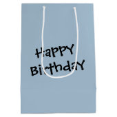 誕生日走犬の野球帽つき ミディアムペーパーバッグ (裏面)