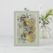 誕生日車と花ヴィンテージグリーティングカード カード (スタンド正面)