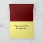 誕生日車のビュー1 カード (内部)