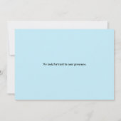 誕生日農場動物 フラット招待状 招待状 (裏面)