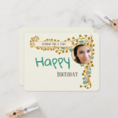 誕生日追加フォトアールヌーボーCC1016カード カード (正面/裏面インサイチュ)