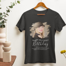 誕生日追悼記念写真Tシャツ