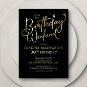 誕生日週末の予定招待状 招待状