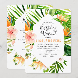 誕生日週末旅行招待状 招待状