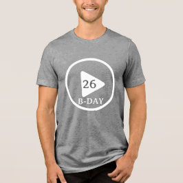 誕生日遊ボタン トライブレンドTシャツ