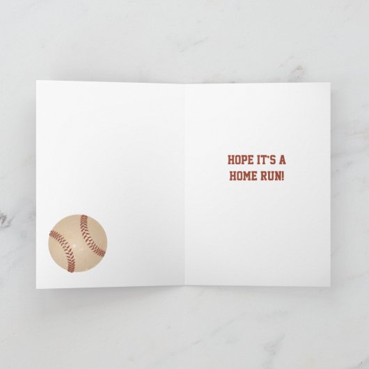 誕生日選手とファン用の野球カード カード (内部)