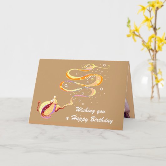 誕生日遺伝子 カード (黄色い花)