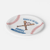 誕生日野球パーティー ペーパープレート (アングル)