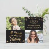 誕生日金ゴールドは何年も撮影に輝く 招待状 (スタンド正面)