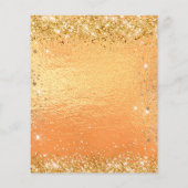 誕生日金ゴールドグリッター予算 チラシ (裏面)