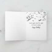 誕生日金ゴールドバークラッシュウォールストリート カード (内部)