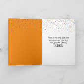 誕生日金魚が飛び出す カード (内部)