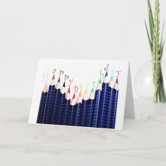 誕生日鉛筆 カード (正面)