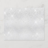 誕生日銀グリッターダストの予算は日付を保存 チラシ (裏面)