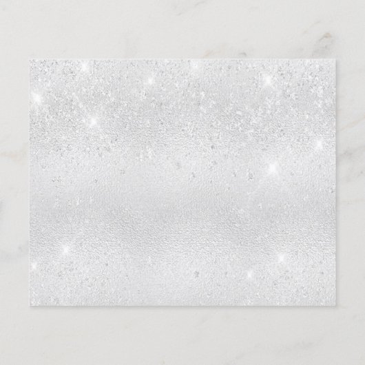 誕生日銀グリッターダストの予算は日付を保存 チラシ (裏面)