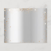 誕生日銀金ゴールドバルーン予算の保存日 チラシ (裏面)