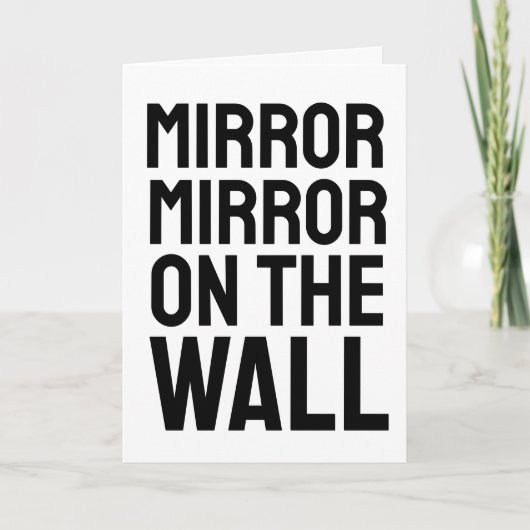 誕生日鏡オンザウォール妻誕生日カード カード (正面)