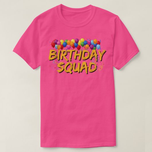 誕生日隊 Tシャツ (デザイン正面)