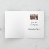誕生日集団ヴィンテージカウボーイズおもしろい カード (内部)
