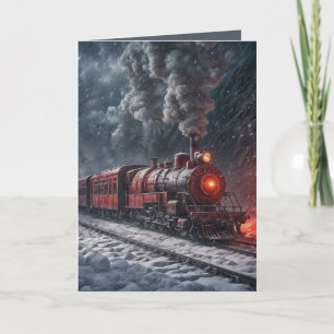 誕生日雪車 カード