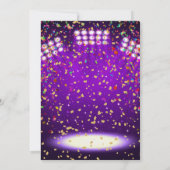 誕生日音楽パーティー カスタム 招待状 (裏面)