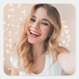 誕生日顔ギフトラベル スクエアシール