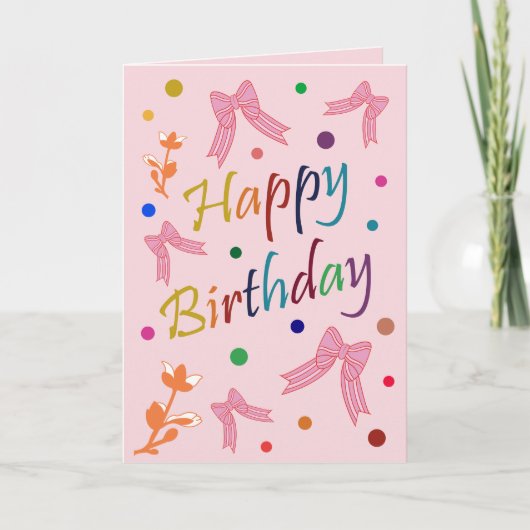 誕生日願い カード (正面)