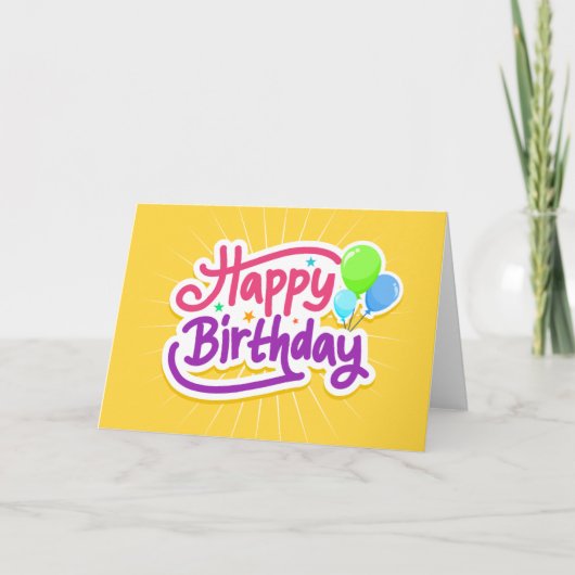 誕生日願い カード (正面)