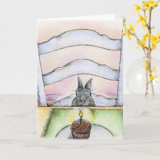 誕生日願い カード (黄色い花)