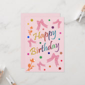 誕生日願い カード (正面/裏面インサイチュ)