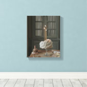 誕生日願い | ケーキ絵を描ー キャンバスプリント (インサイチュ (ウッドフロア))