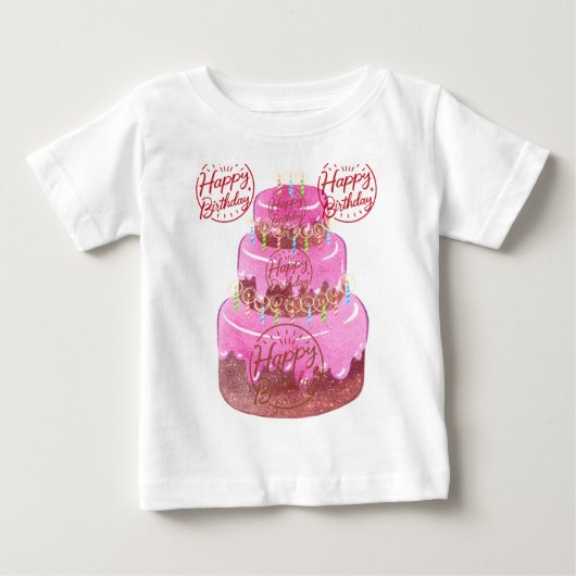 誕生日願い ベビーTシャツ (正面)