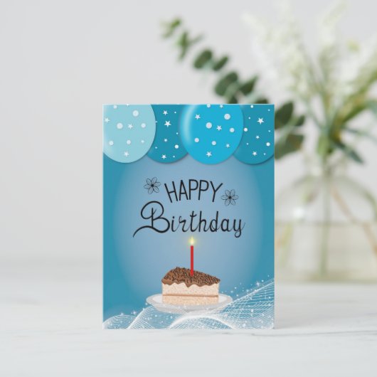 誕生日願 ポストカード (スタンド正面)