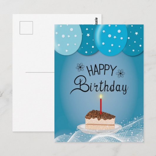 誕生日願 ポストカード (正面/裏面)