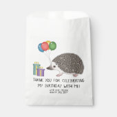 誕生日風船付きアフリカ産のハリネズミ フェイバーバッグ (正面)