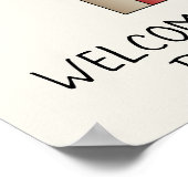 誕生日風船及び年齢と文字を有するプレゼント ポスター (角)