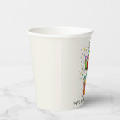 誕生日風船及び年齢と文字を有するプレゼント 紙コップ (右)