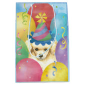 誕生日風船玩具プードル ミディアムペーパーバッグ (正面)