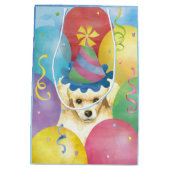 誕生日風船玩具プードル ミディアムペーパーバッグ (裏面)