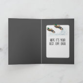 誕生日飛んでいるマラードダックス カード (内部)